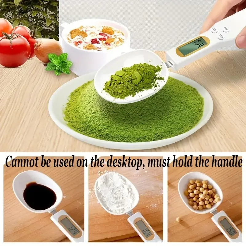 Digital Spoon Measuring Food.