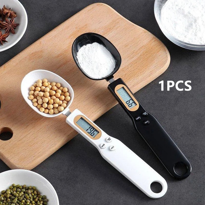 Digital Spoon Measuring Food.