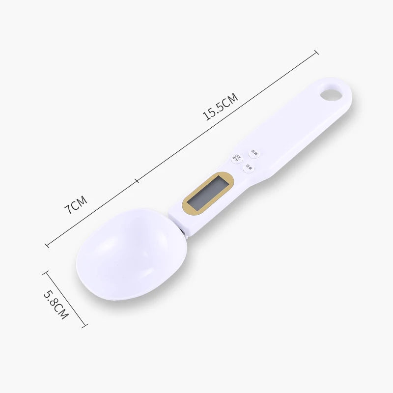 Digital Spoon Measuring Food.