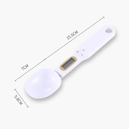 Digital Spoon Measuring Food.